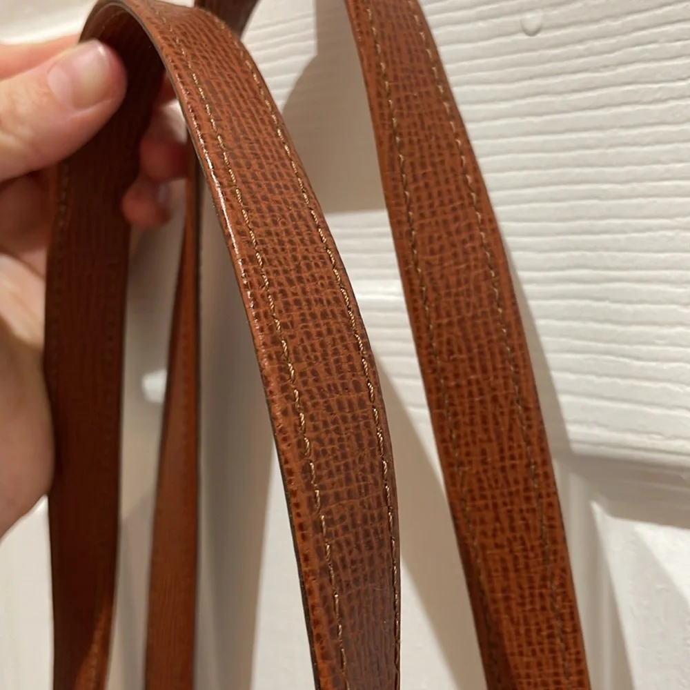 Gianfranco Ferre Cognac Brown Leather Shoulder Tote